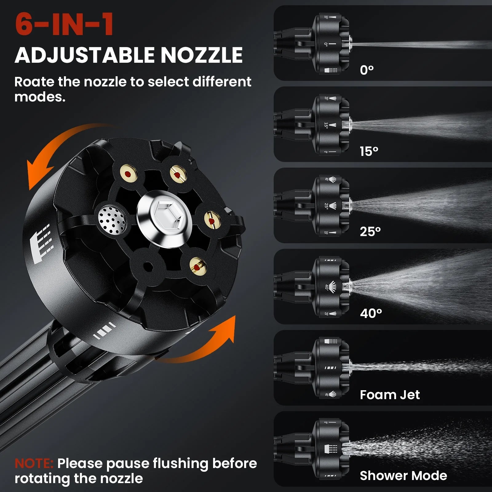 1000PSI Cordless Pressure Washer – 2.4GPM Portable Power Cleaner with 6-in-1 Nozzle and 32.8Ft Hose for Cars, Patios, and Outdoor Cleaning