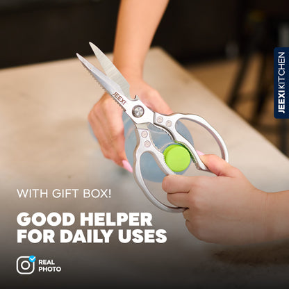 Stainless Steel Multi-Purpose Kitchen Scissors (2-Pack)