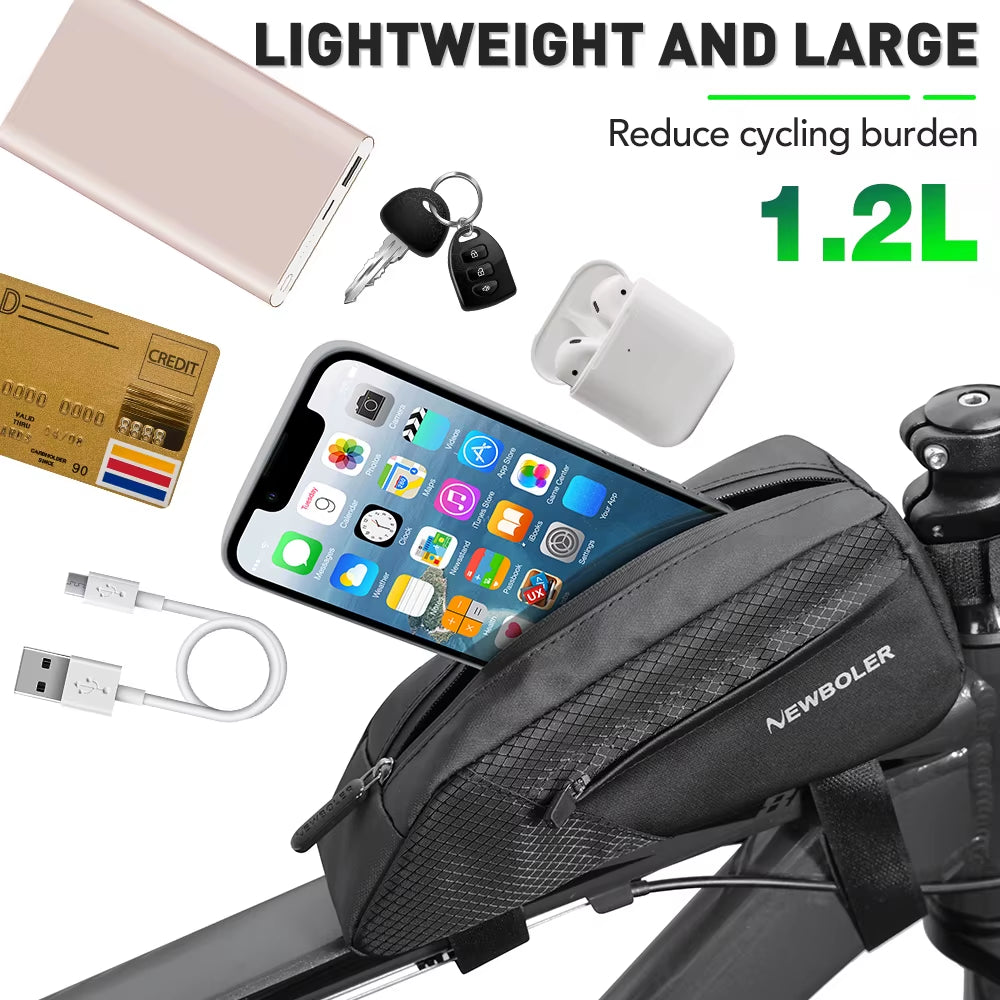 Waterproof Magnetic Bike Frame Bag