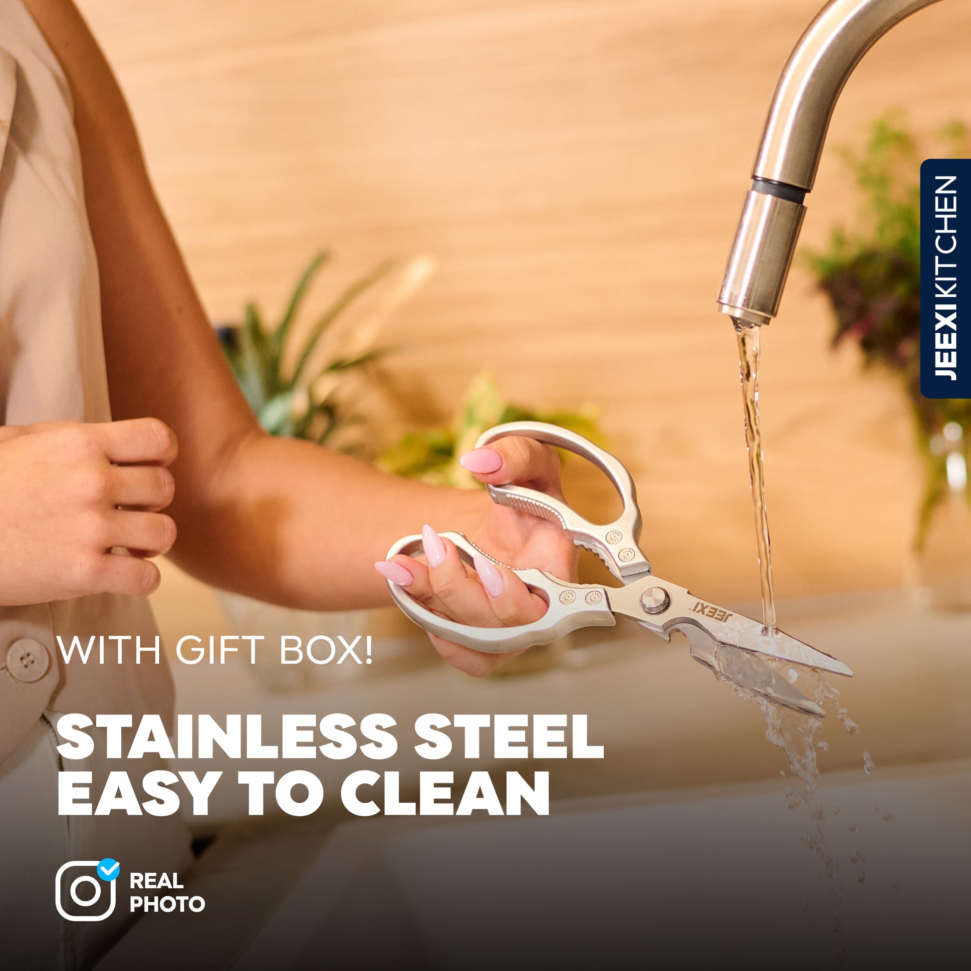 Stainless Steel Multi-Purpose Kitchen Scissors (2-Pack)