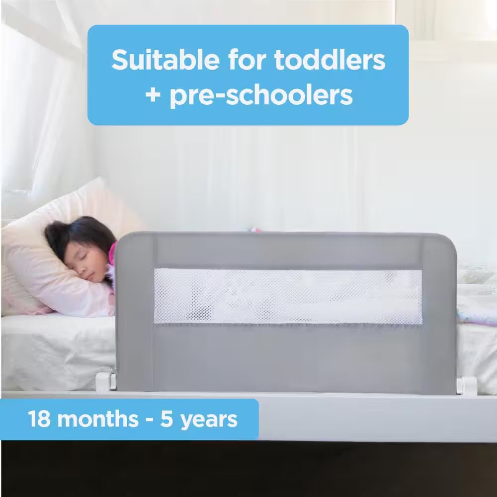 Swing Down Baby Bed Rail – Secure Guard for Kids and Single Mattresses
