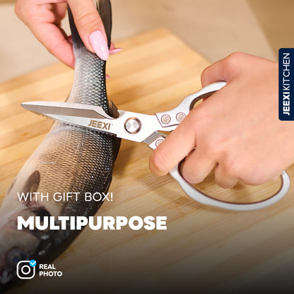 Stainless Steel Multi-Purpose Kitchen Scissors (2-Pack)