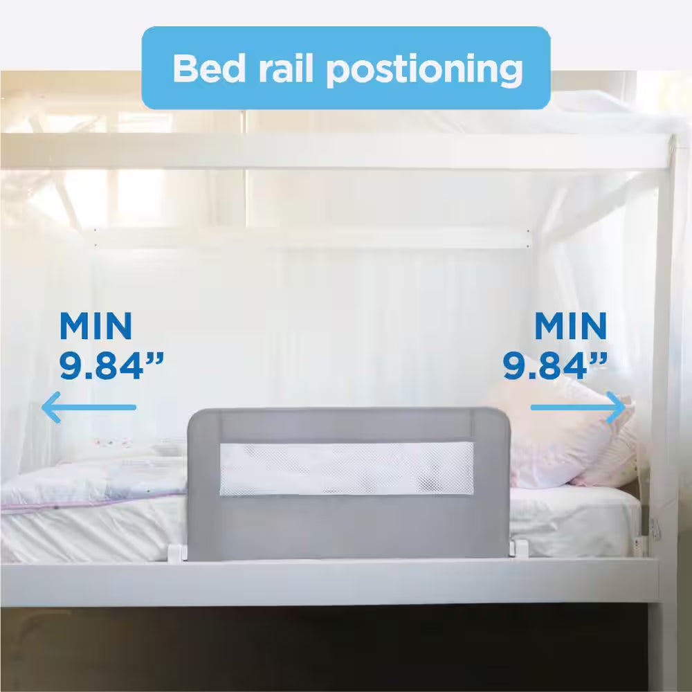 Swing Down Baby Bed Rail – Secure Guard for Kids and Single Mattresses