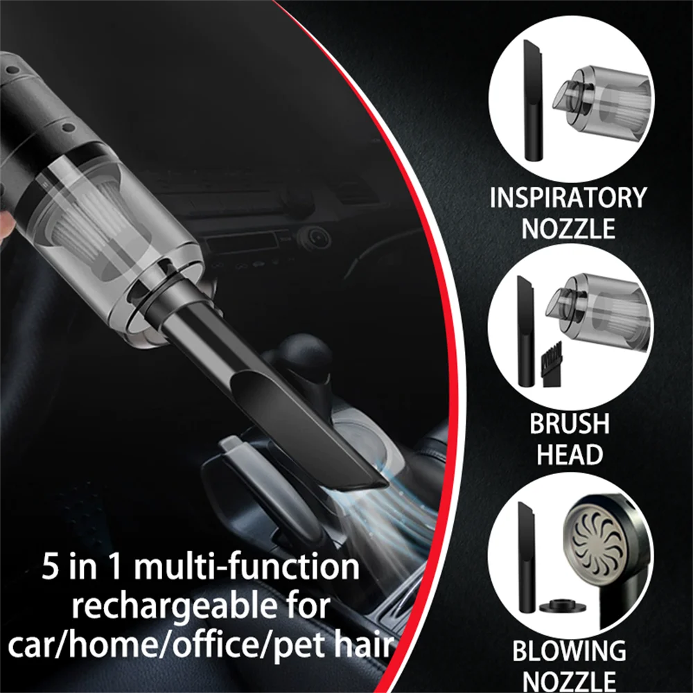 Mini Portable Car Vacuum Cleaner  - Wireless & Rechargeable