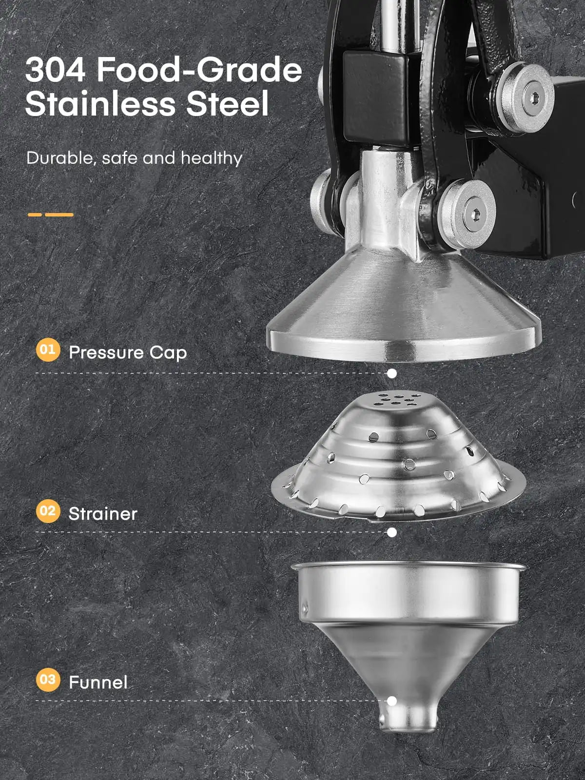 Premium Stainless Cast Iron Juicer