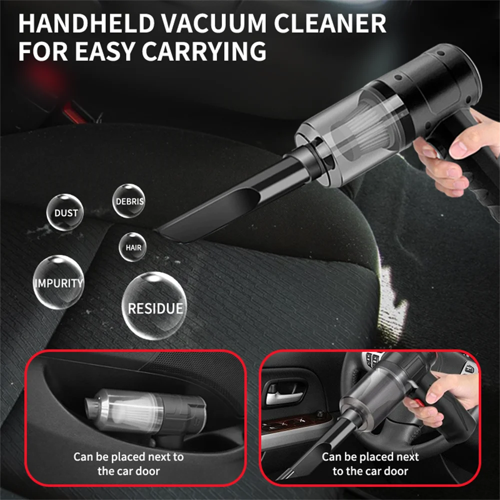 Mini Portable Car Vacuum Cleaner  - Wireless & Rechargeable