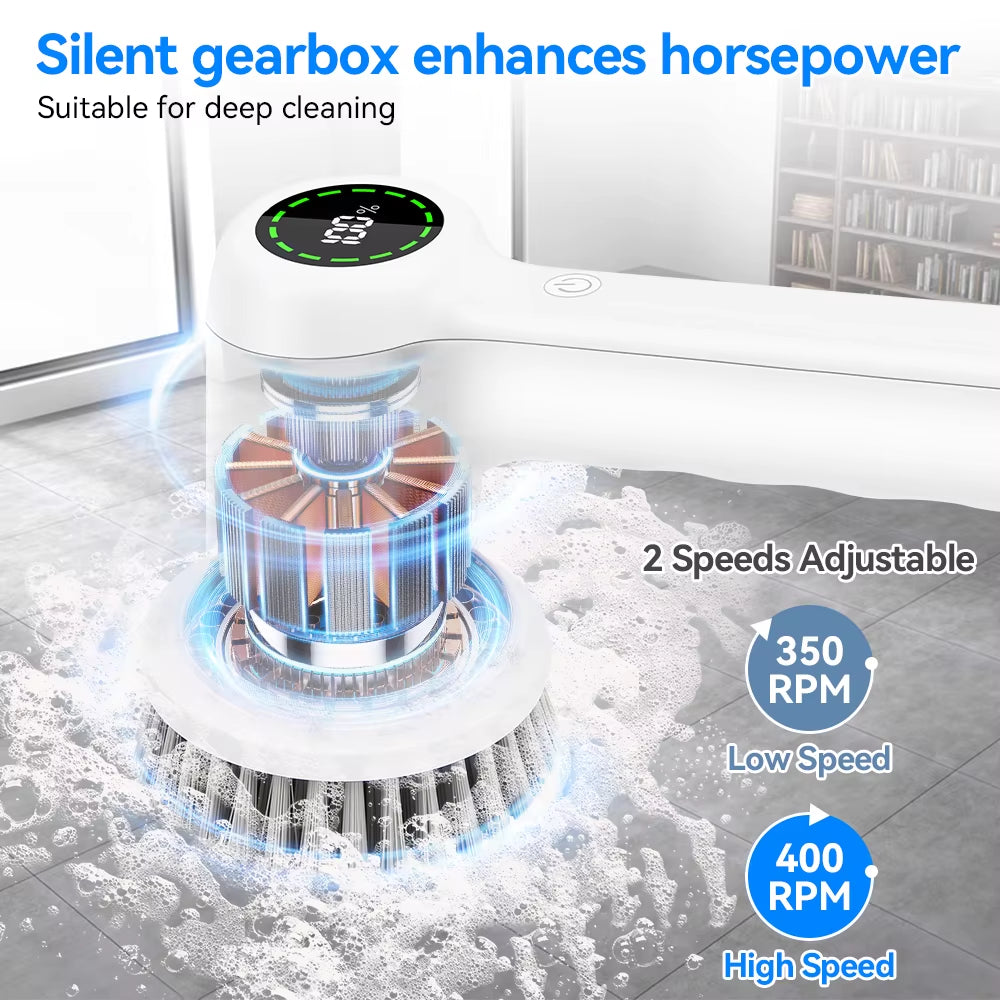 5-in-1 Spin Cleaning Brush - Cordless & Rechargeable