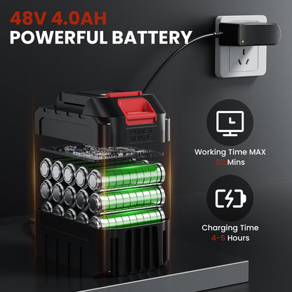 1000PSI Cordless Pressure Washer – 2.4GPM Portable Power Cleaner with 6-in-1 Nozzle and 32.8Ft Hose for Cars, Patios, and Outdoor Cleaning