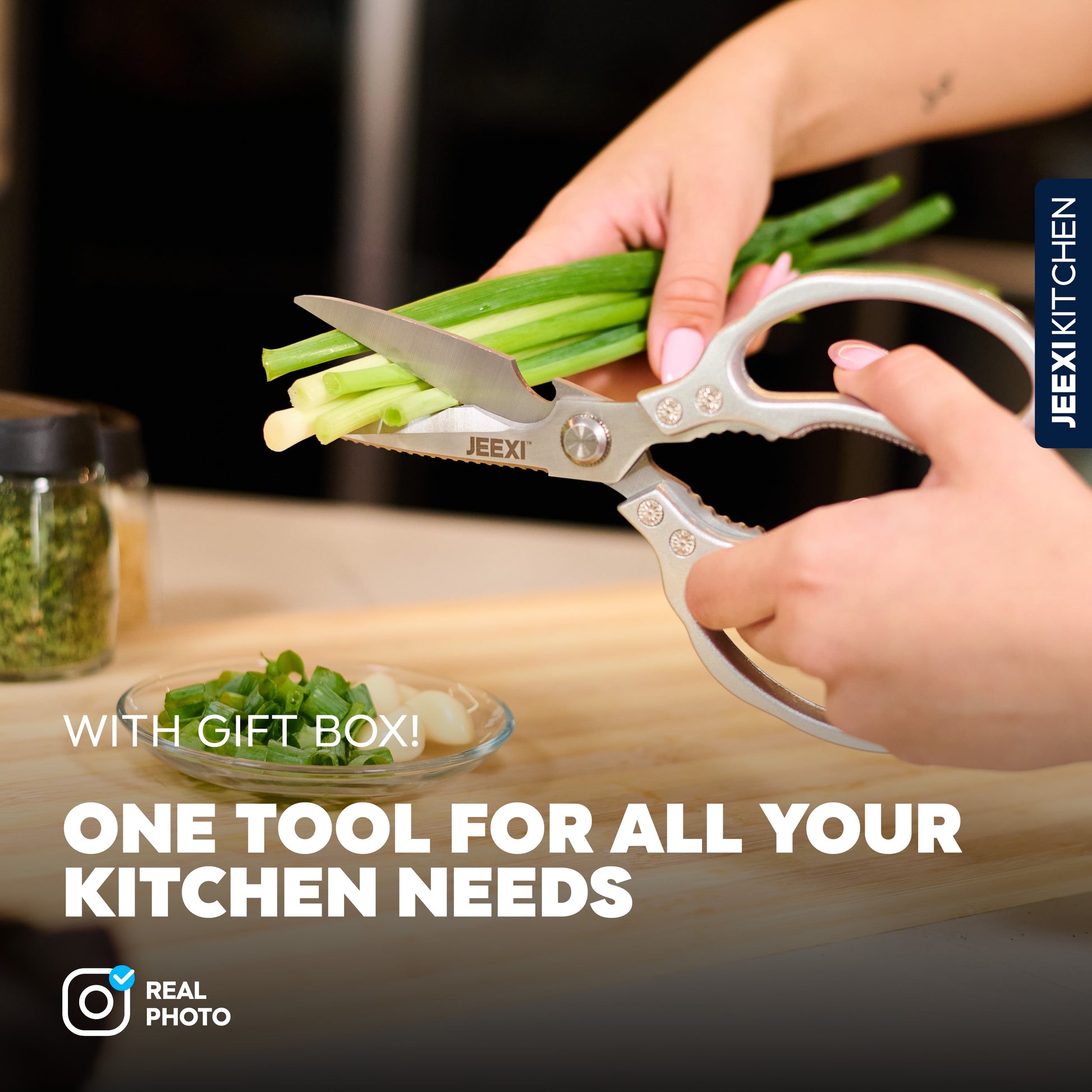 Stainless Steel Multi-Purpose Kitchen Scissors (2-Pack)